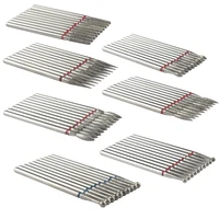 10pcs Milling Cutter For Manicure Diamond Nail Drill Bits Set Accessory Pedicure Machine Nail Bit Flies Gel Remover Cutter Tool 1
