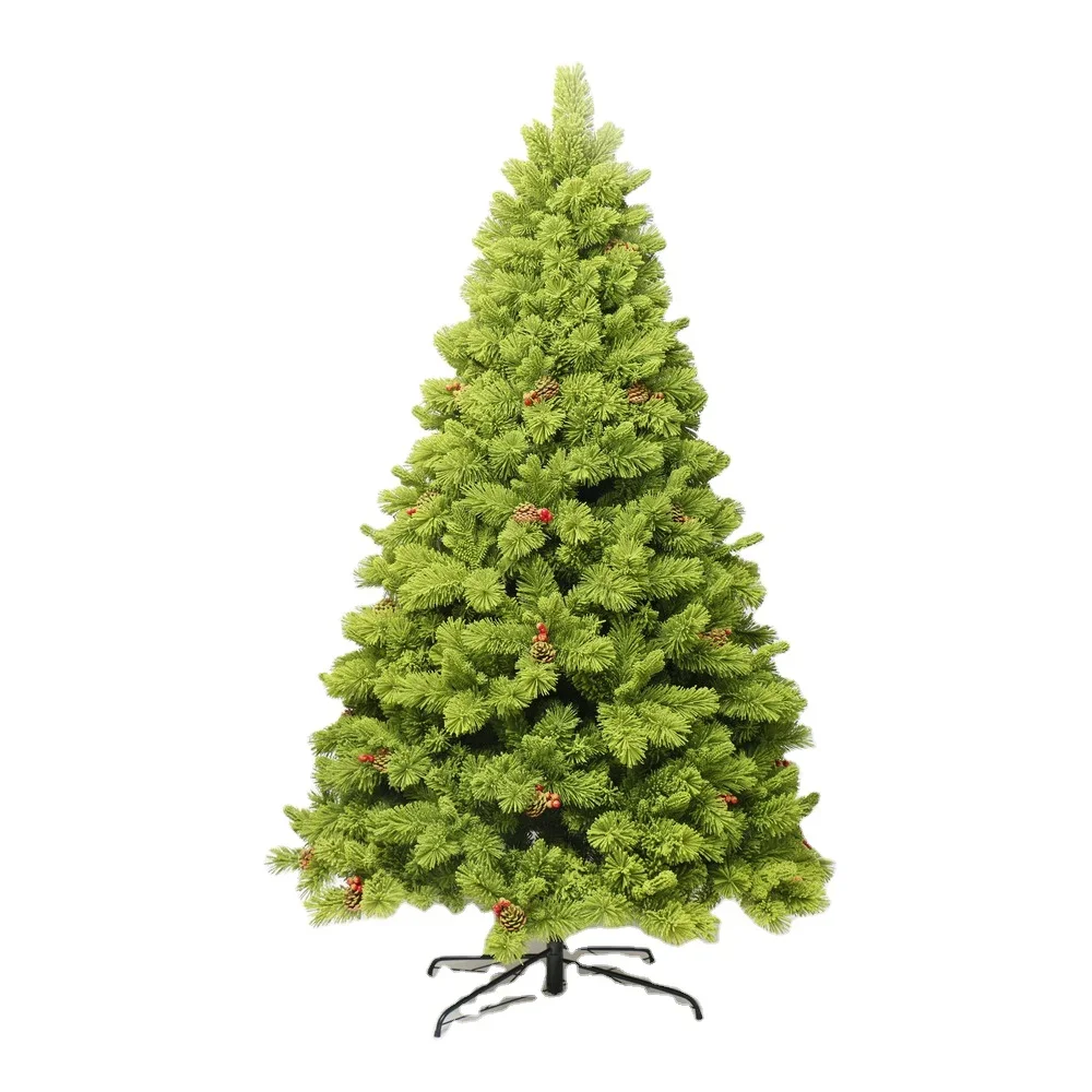 

Hinged Structure Indoor Christmas Tree PVC + PET Mixed Luxury High Quality