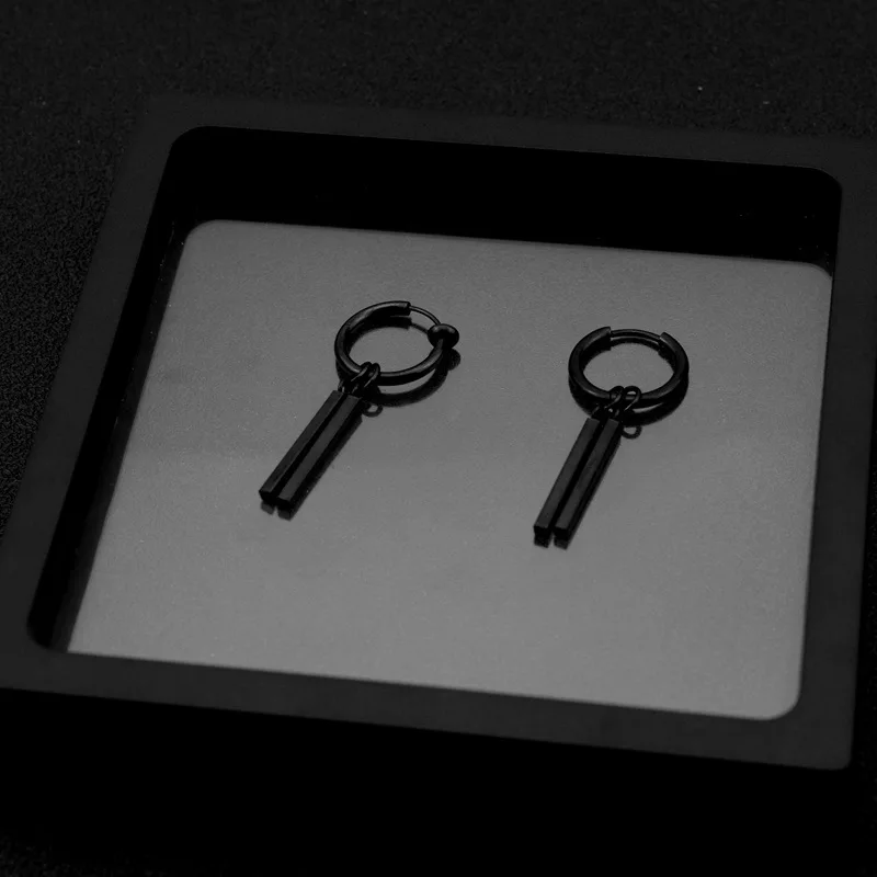 Hip-hop Punk Men's Stainless Steel Anti-neutral Style Ins Non-pierced Titanium Steel Ear Clips