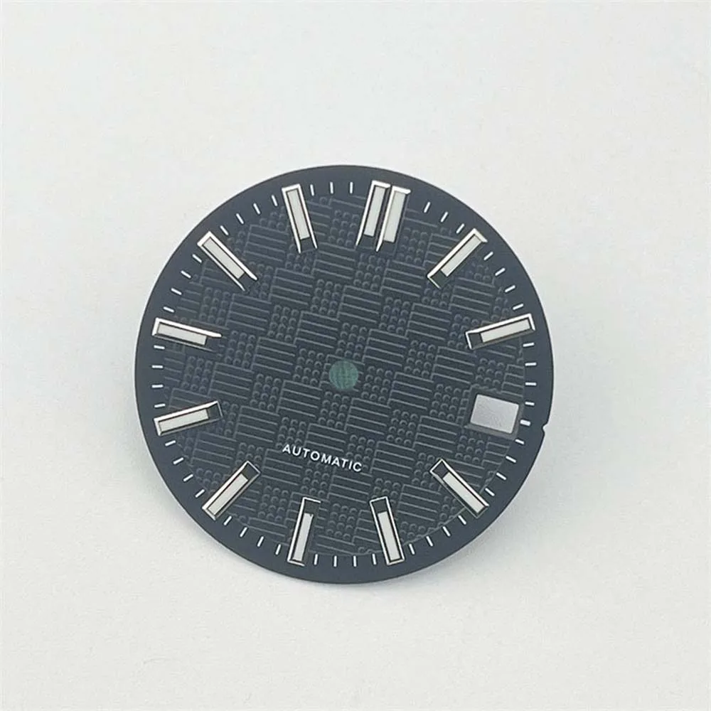 Replacement NH35 28.5mm Green Luminous Watch Dial for NH35A/4R35 Movement