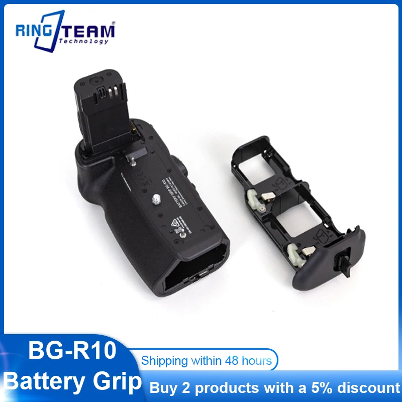 

5pcs BG-EOS R5/R6 Vertical Battery Grip for Canon EOS R5 EOS R6 SLR camera Replacement as BG-R10