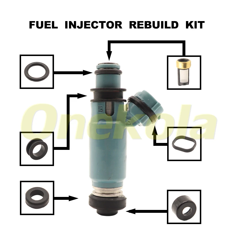 Fuel Injector Service Repair Kit Filters Orings Seals Grommets for