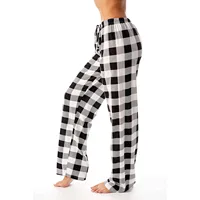 Autumn Winter Women Autumn Plaid Printed Pants Full Length Long Trousers Sports Pants 2023 2