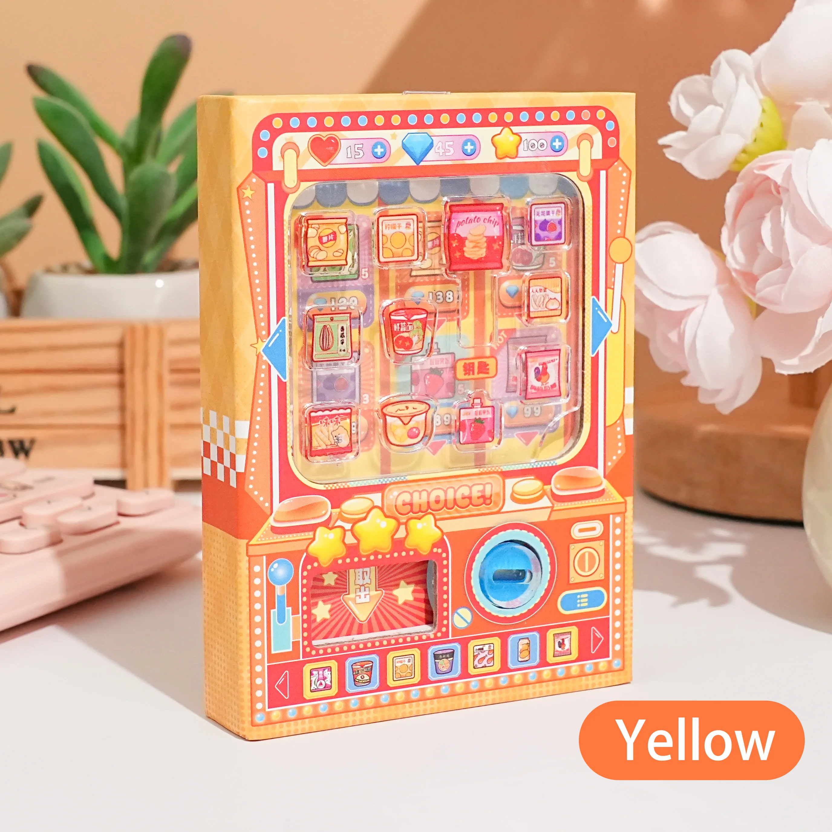 Portable Pocket-Sized Colorful Snack-Themed Notebook with High Aesthetic Appeal