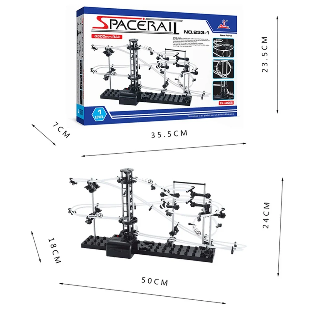 Roller Coaster Building Blocks Ball Circuit Marbles Track Sets for Children 7-14 Years