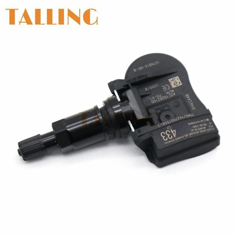 TPMS Ÿ̾ з , 433.90 MHz ͸ ý, ׽  3 S X Y 2014-2021, 107481200B, 1074812-00-B, 1/4PCs, ǰ