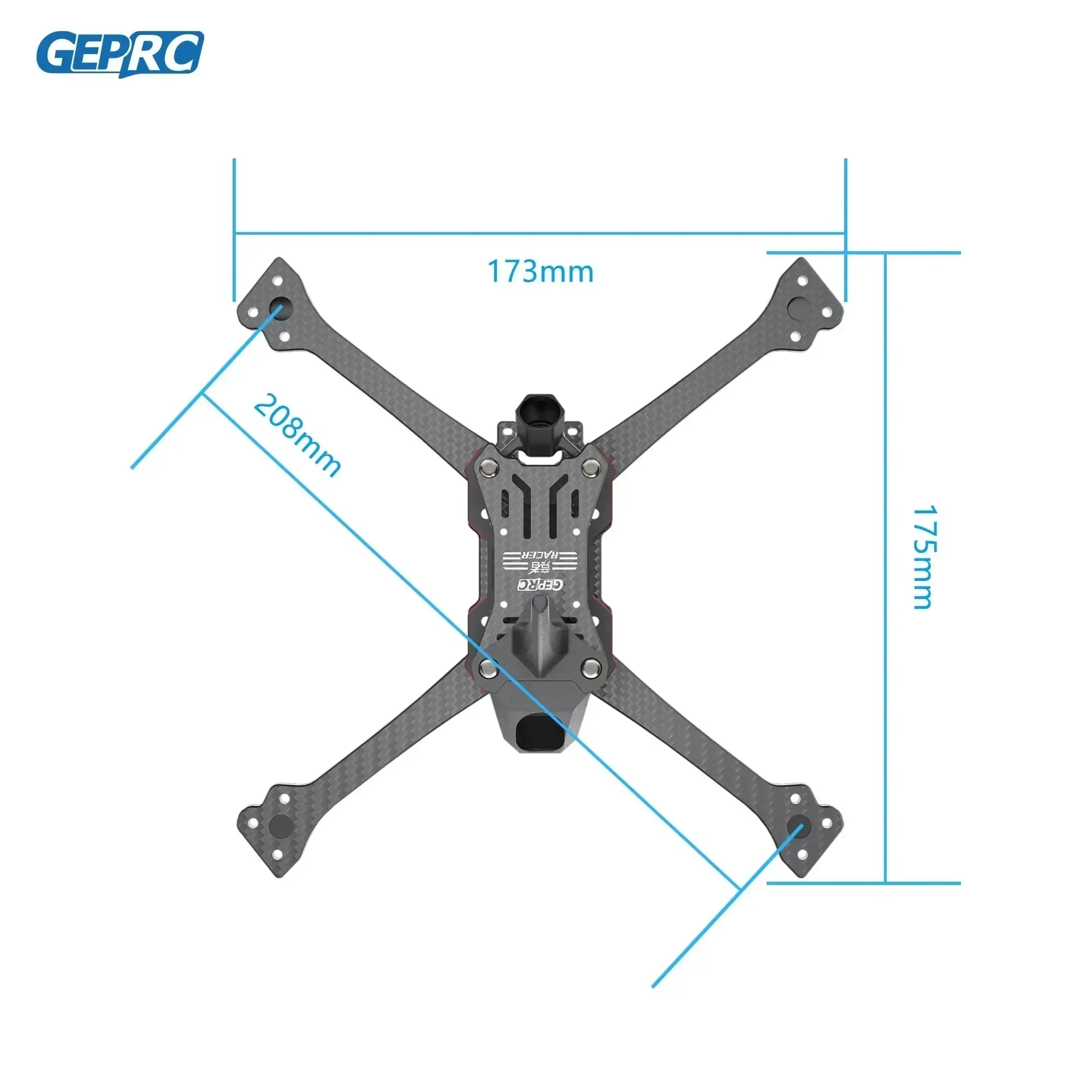 GEPRC Racer Cadre FPV Course 5 pouces T700 7075 CNC