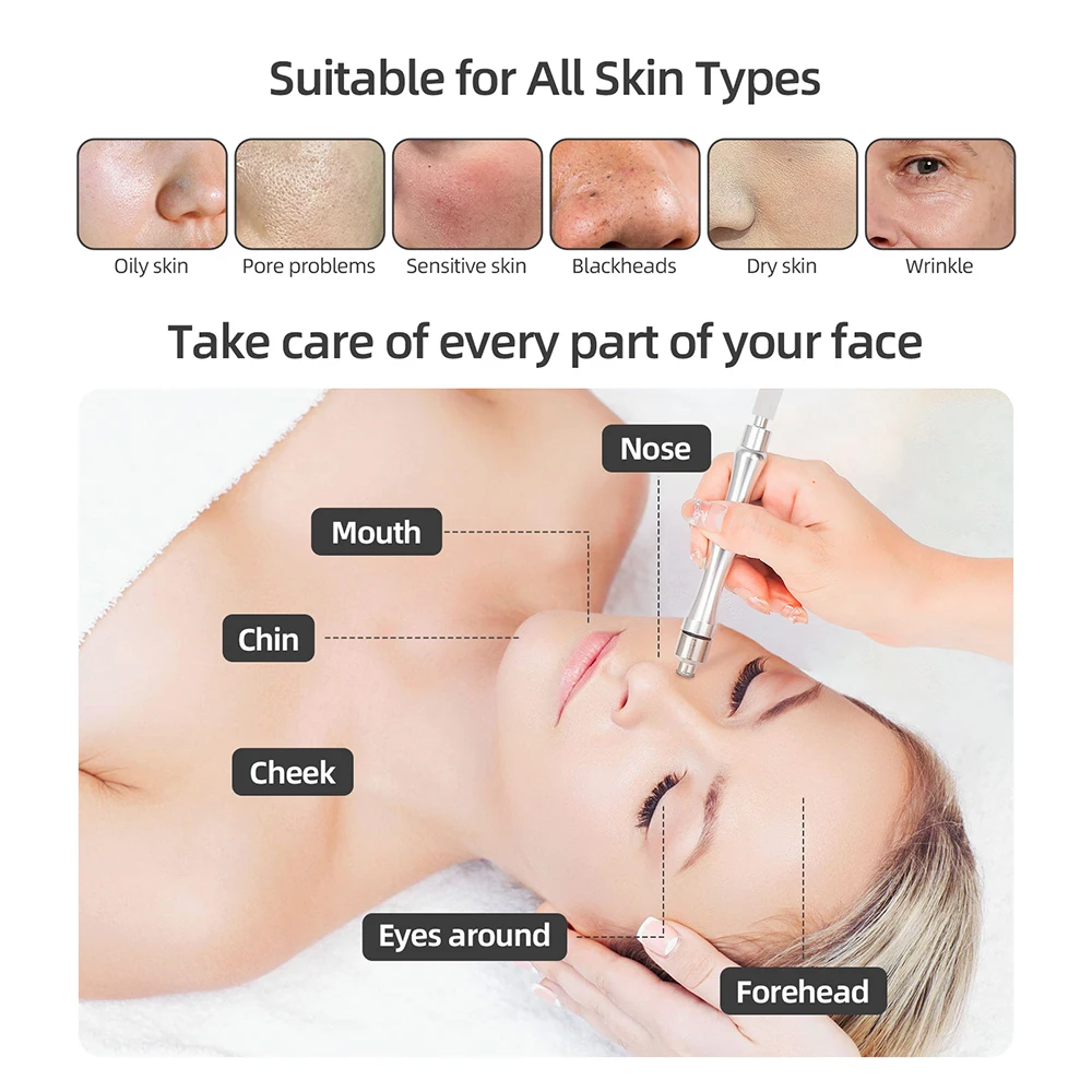 Foreverlily Diamond Microdermabrasion Dermabrasion Machine Water Spray Exfoliation Beauty Machine Wrinkle Face Peeling Machine 4