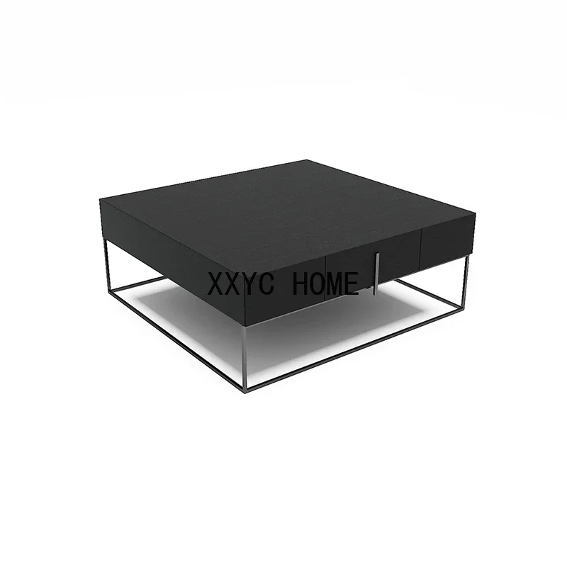 

Роскошные центральные журнальные столики, уникальный черный низкий квадратный стол для макияжа, дизайнерские шкафы, ночной барный столик, низкая мебель для гостиной