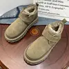 Leisure Walk Mens High-Top Boots Warm Plush Snow Short Boots Outdoor Male Hiking Boots Casual Slip on Walking Shoes Winter Boats