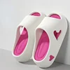 Platform Sandals Women Summer Non Slip Love Indoor Beach Sandals Cloud Slipper Slide House Flip Flops Female Soft Outdoor EVA 2
