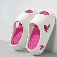 Platform Sandals Women Summer Non Slip Love Indoor Beach Sandals Cloud Slipper Slide House Flip Flops Female Soft Outdoor EVA 2