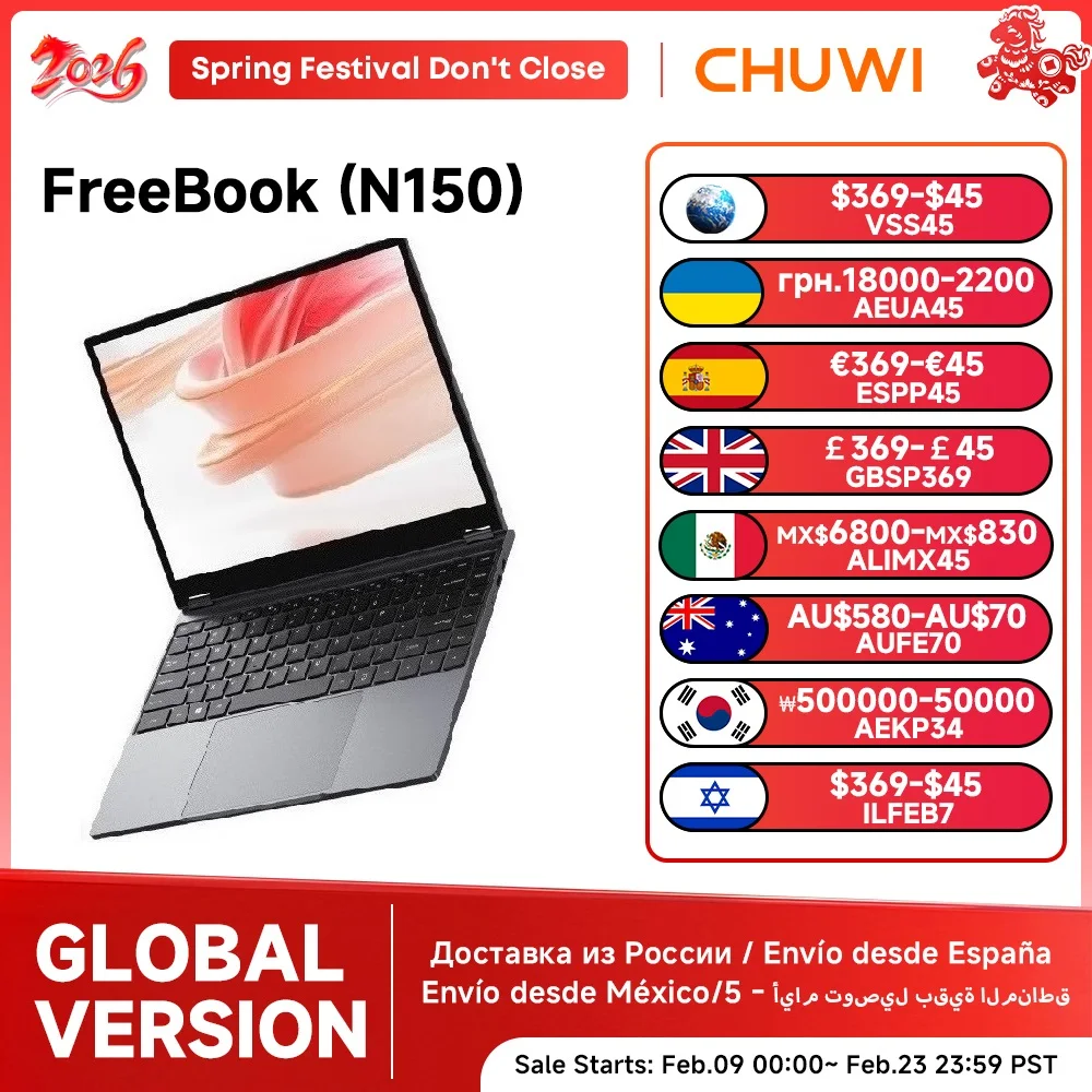 CHUWI FreeBook 2 in 1 ノートパソコン タブレット 13.5インチ FHD