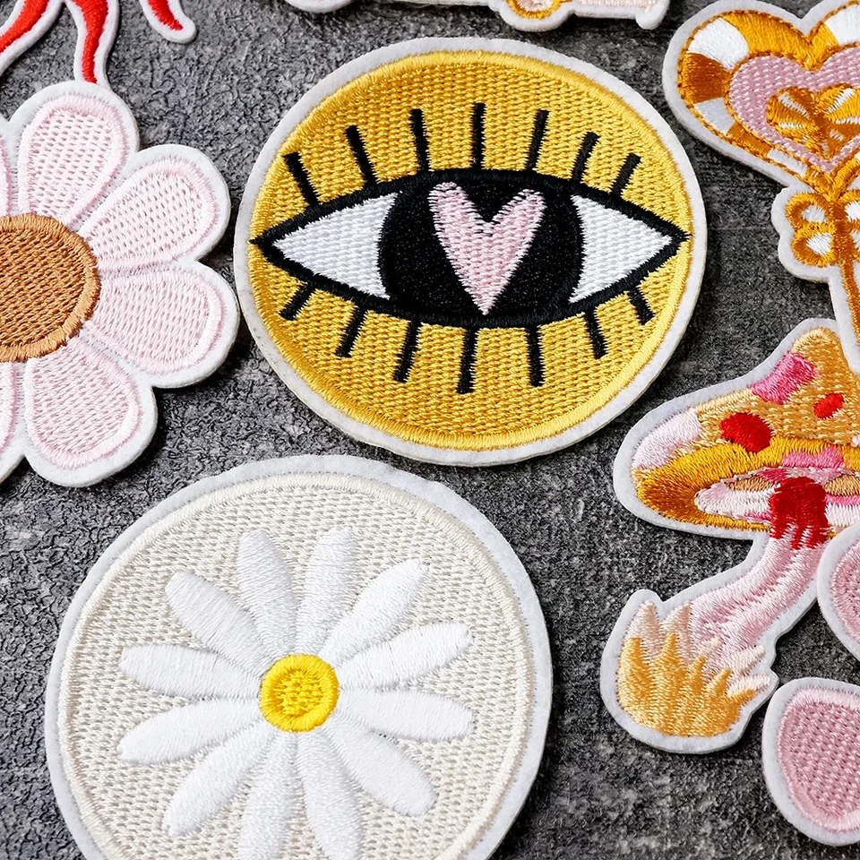 Pack De 16 Parches Bordados Bohemios Para Planchar, Diseños De Arcoíris Y Mariposas, Personaliza Ropa Y Accesorios
