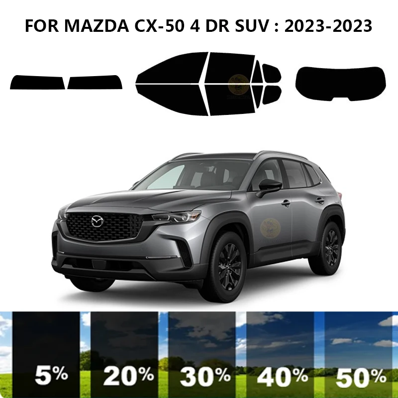 

Precut nanoceramics car UV Window Tint Kit Automotive Window Film For MAZDA CX-50 4 DR SUV 2023-2023