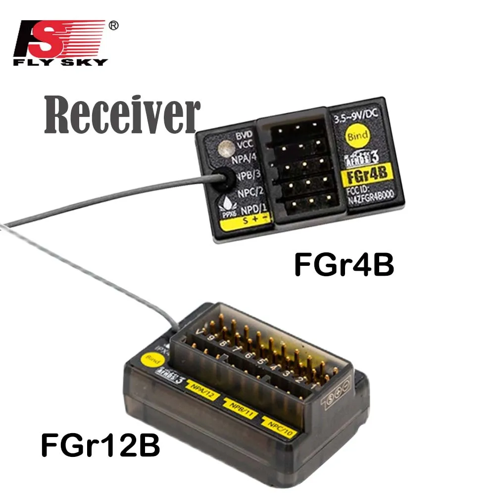 

Flysky FGr4B FGr8B FGr12B 2.4GHz 4/8/12CH PWM PPM Ibus AFHDS3 Receiver for PL18 NB4 NB4 Lite AFHDS 3 Transmitter