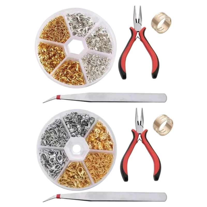 

Jewelry Crafting Bundle Jewelry Findings and Pliers Set Necklace Making Supplies Beading for Craft Enthusiasts