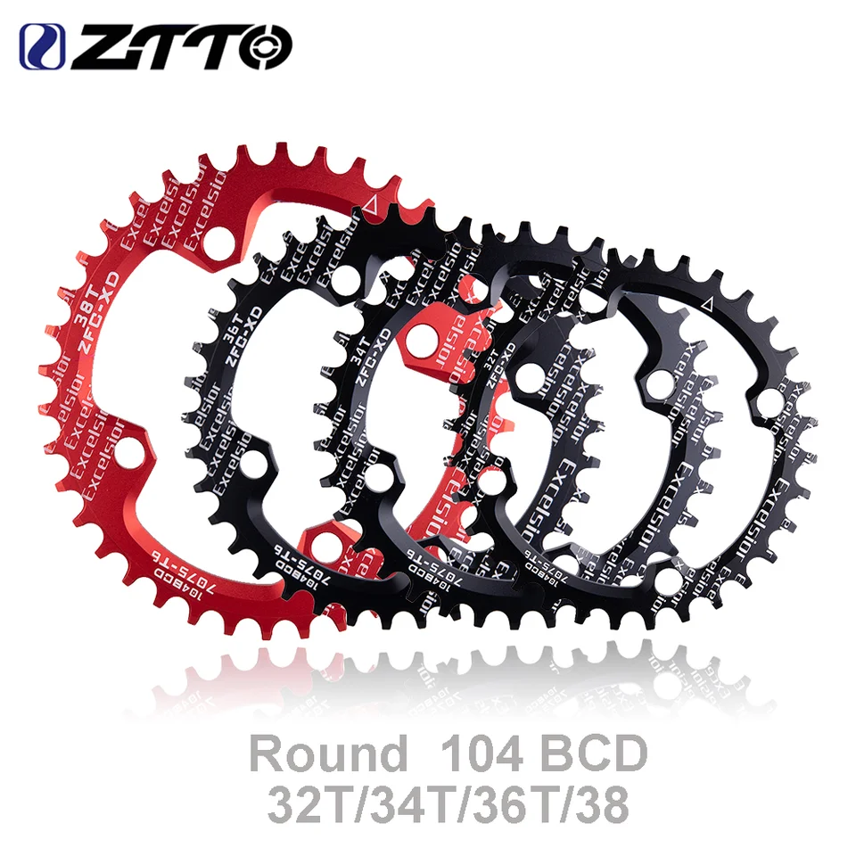 ZTTO Round Narrow Wide Chainring Single-Ring 104 BCD
