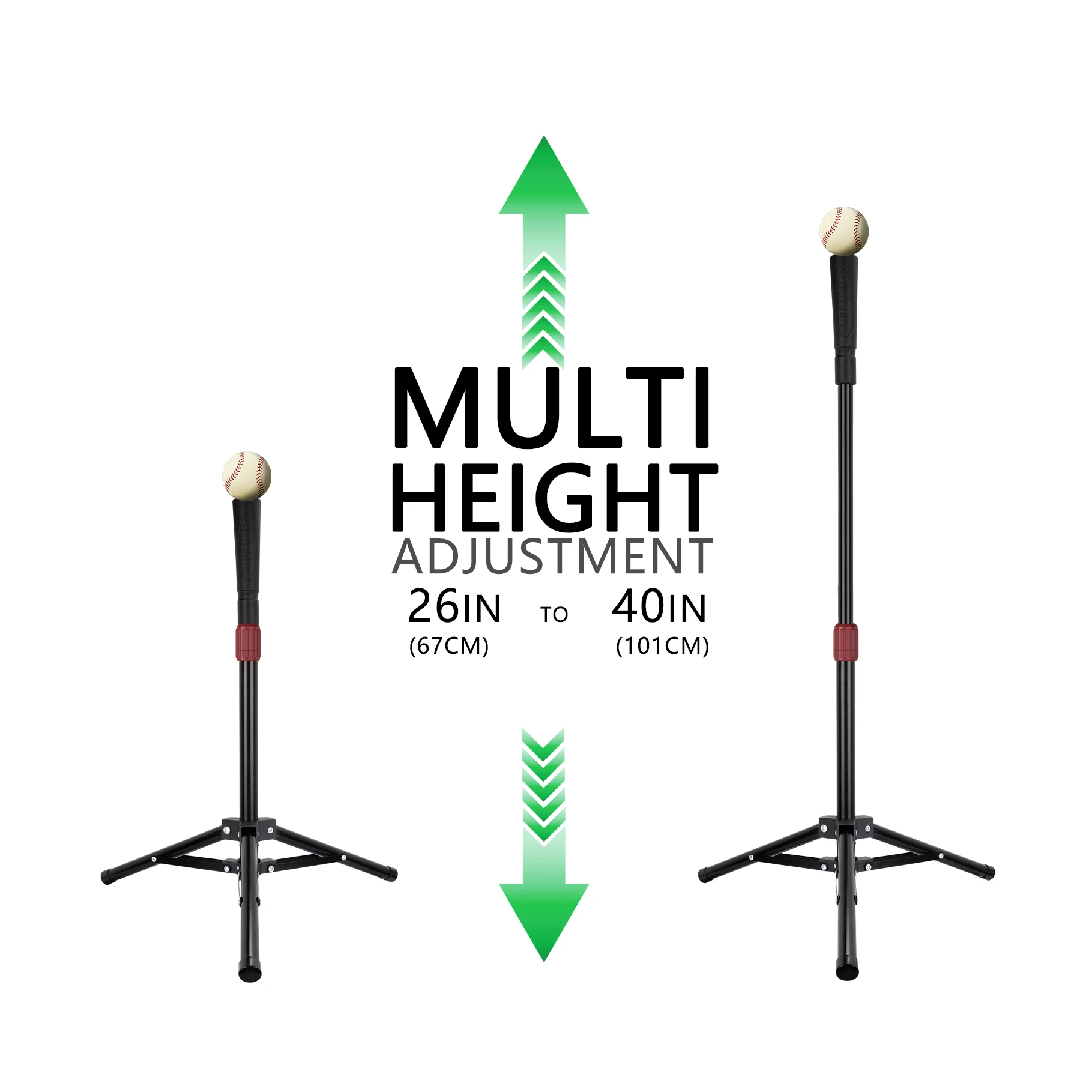 Tee Da Battuta Baseball Regolabile | Treppiede Portatile Per Allenamento Softball - Foto 9