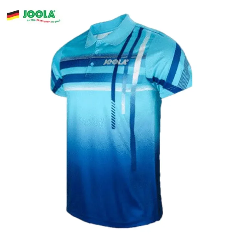 JOOLA Short Sleeve Table Tennis Uniform Ice Design T-Shirt Turn-down Collar Sportswear for Table Tennis Players Chinese Brand
