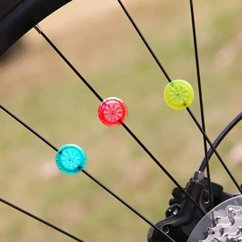 2Pcs Super Bright Waterproof Bike Wheel Lights Ultralight Spoke Lights Simple Installation Cycling Accessories Compact Size bicycle parts bike accessories
