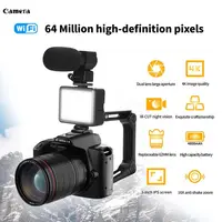 The New D5 Digital Camera Features A 64-Megapixel High-Definition Wi-Fi 4k Dual-Camera Night Vision Dv Mirrorless Camera