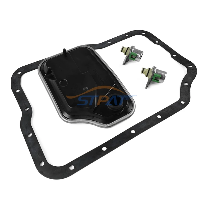 STPAT 4F27E FN4A-EL Transmission Solenoid Solenoids Kit With Filter KIT Suit 4F27E FN21-21-1F1 For 99-UP Ford Mazda 2 3 5 6 CX-7