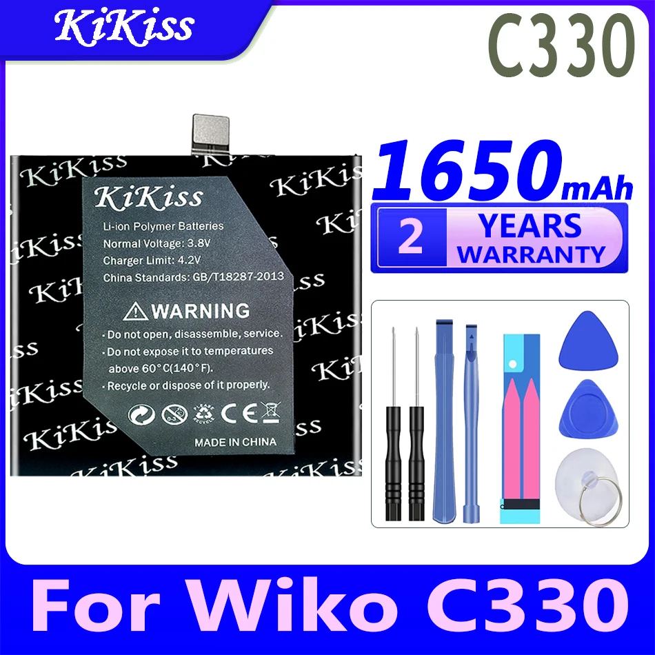 3300Mah Kikiss Per Wiko C330 Per Wiko P710 Batteria C330 P710 Batteria Potente Batteria Ad Alta Capacità + Traccia No