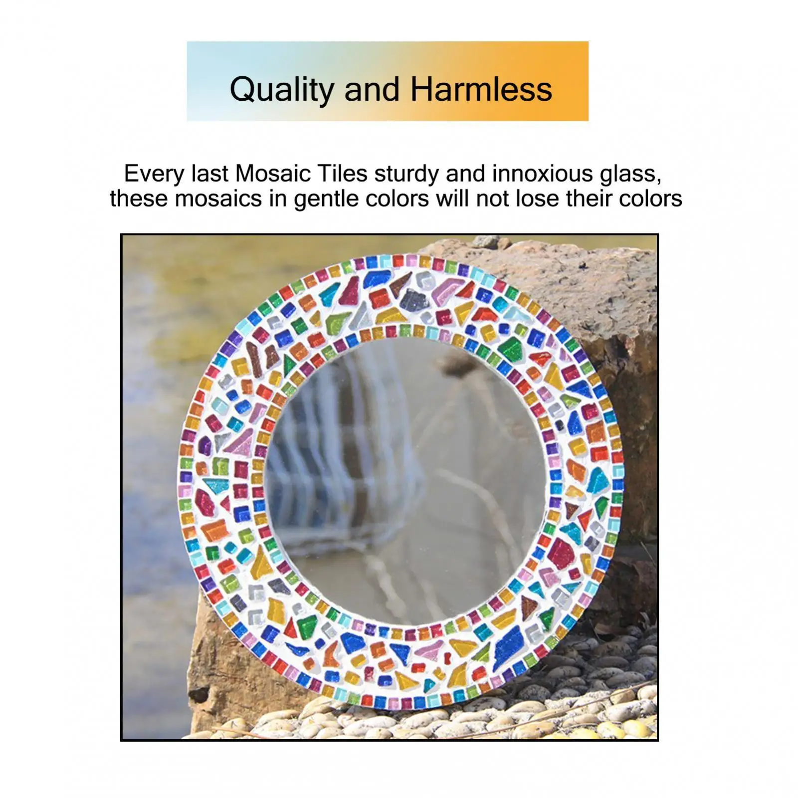 2x 70 Pieces Rectangle Shape Different Colors Glass Pieces Mosaic Tiles