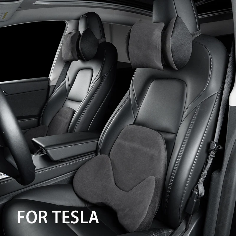 Tesla Model Y Seat Headrest Pillow Neck Lumbar Support Pillow