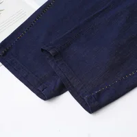 100kg Plus Size Women's Jeans Simple Thin Denim Bright Line Wide Leg Pants New Summer Style 013 - Image 6