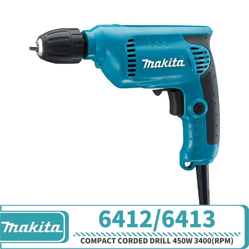 Makita 6412 6413 Mini Compact Drill 450w 3400 Prm Power Tool Home Diy Model Making - Electric Drill - AliExpress