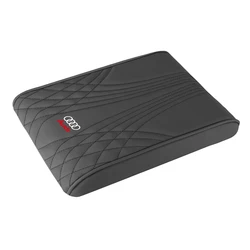 Luxurious Universal Car Armrest Box Pad with Cushioning Support (Audi - Black)