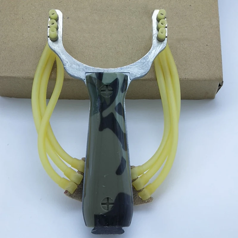 Rope Seals Metal Aiming Slingsshot Outdoor Competition Flat Rubber Band Target Paper Set