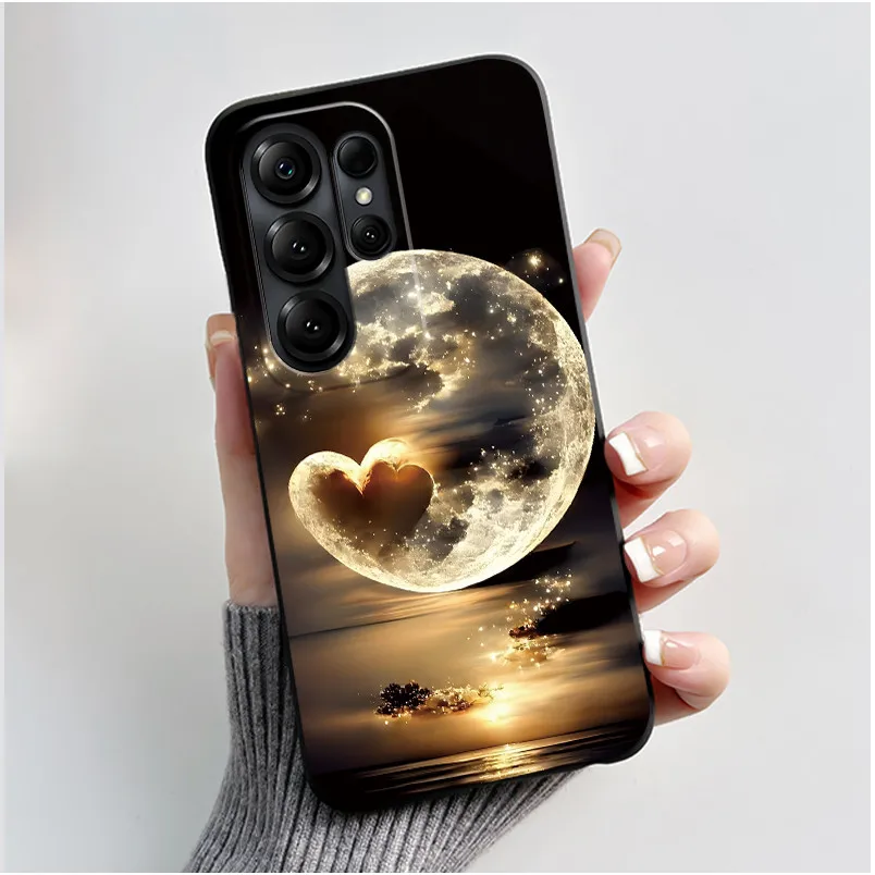 Luxury Cute Love Heart Rabbit Cartoon Funny Black TPU Soft Silicone Protective Phone Case