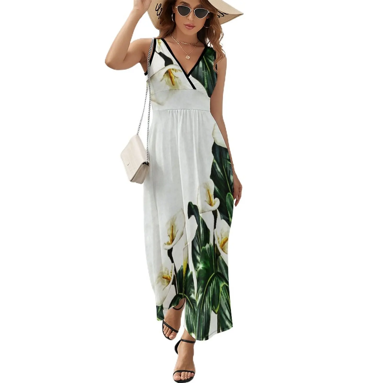 

Calla Lilies Sleeveless Dress african dresses for woman party dresses women