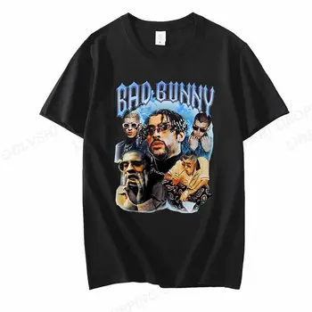 UN VERANO SIN TI Bad Bunny T Shirt Men Women Fashion Hip Hop Music Albums Short Sleeve Plus Size T Shirt Unisex 1
