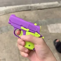 3D Carrot gun Mini 1911 Toy Gun Model Cannot Shoot Printing Fidget Toys For Kids Adults Boys Birthday Gifts 2