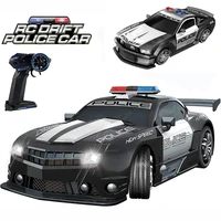 1/12 RC Police Car 2.4GHz Super Fast Remote Control Cars Toy with Lights Durable Chase Drift Vehicle toys for boys kid Children 2