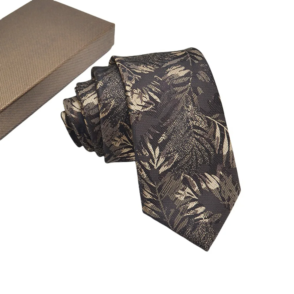 Mens Jacquard Tie - Floral Dot Necktie for Weddings  Daily Wear
