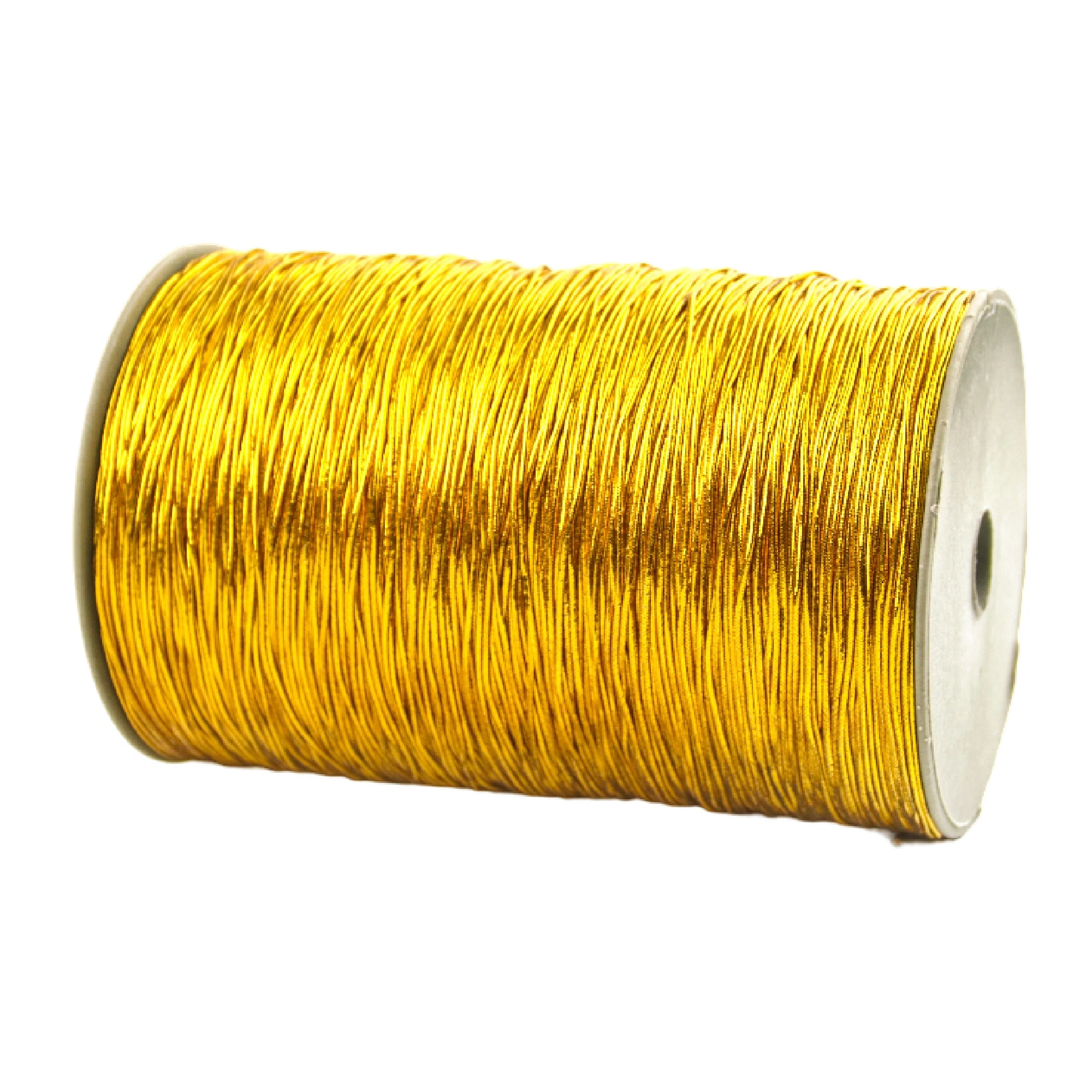 Gift Box Wrapping Decoration Metallic Gold Elastic Stretch Cord Loop Pre-tie Bow, 20yards