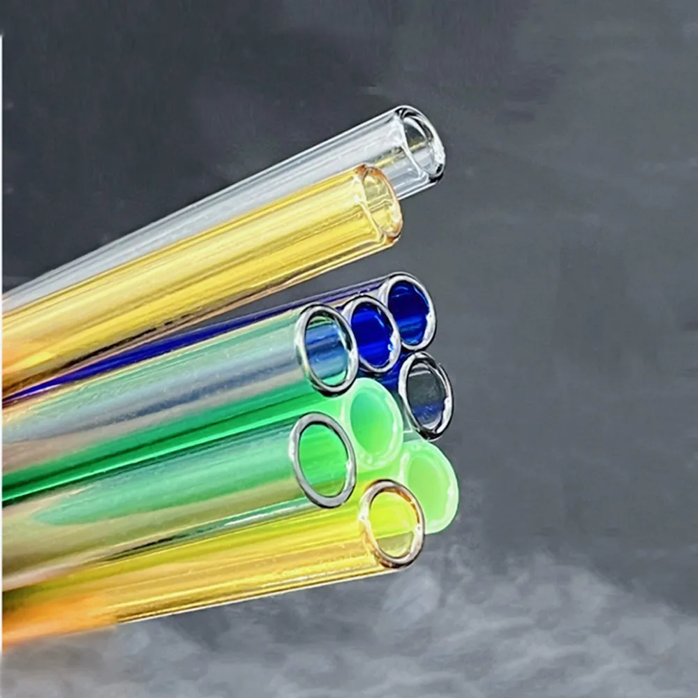 4 Inch Long 5 Colors Glass Borosilicate Blowing Tubes 10 mm OD 2mm Thick Wall Tubing for Various Applications 5