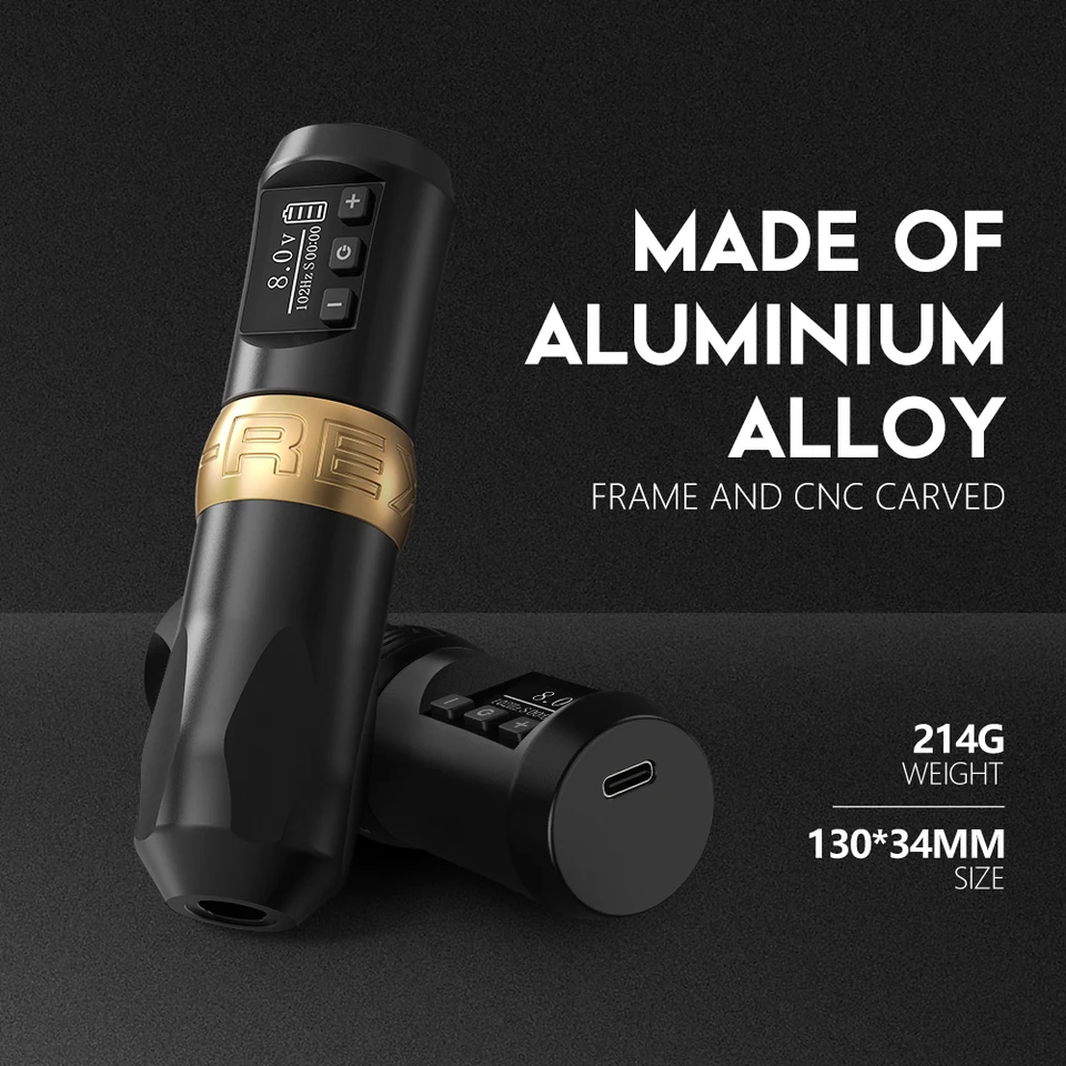 T-Rex Wireless Tattoo Machine Kit Rotary Tattoo Machine with