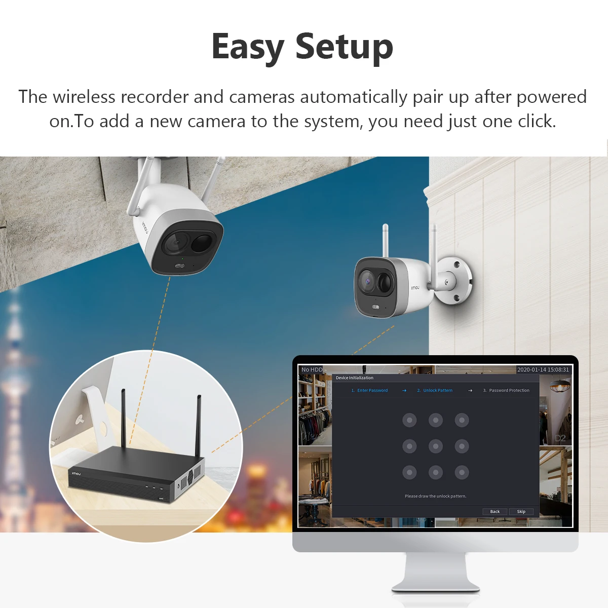 NVR Network Security System network video recorder 8CH
