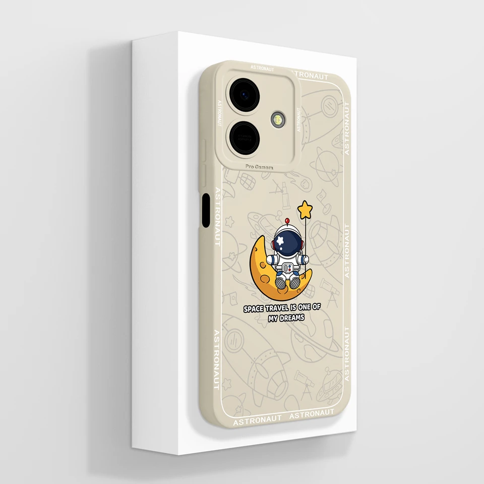 Durable Drop-Resistant Puppy Moon Design Phone Case