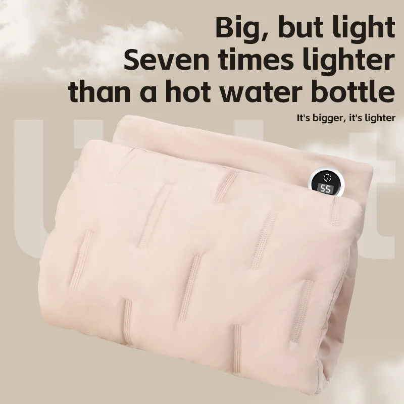 Hand Warmer Electric Heater Graphene USB Charging Heating Flannel Warmer Bag Winter Hand Warmer Feet Warm Belly for Office Home 3