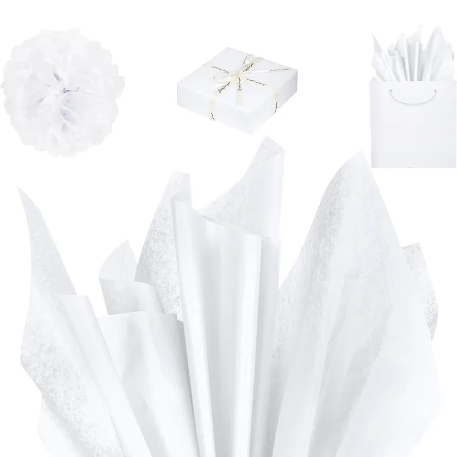ASTARON Glitter tissuepapier voor inpakken 50x66cm, glitterpapier bruin