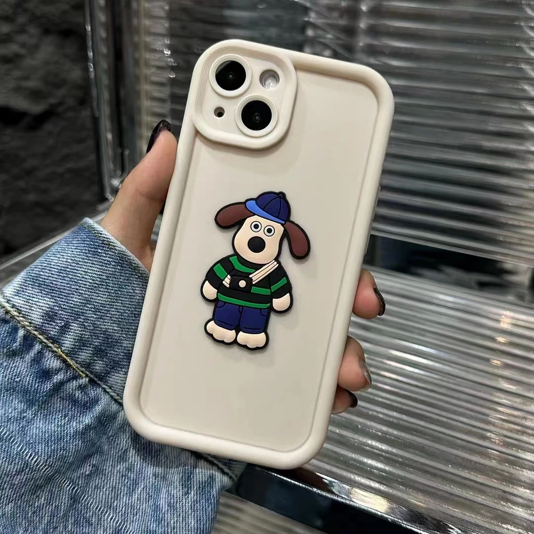  Cute Cartoon Liquid Soft Silicone Phone Case for