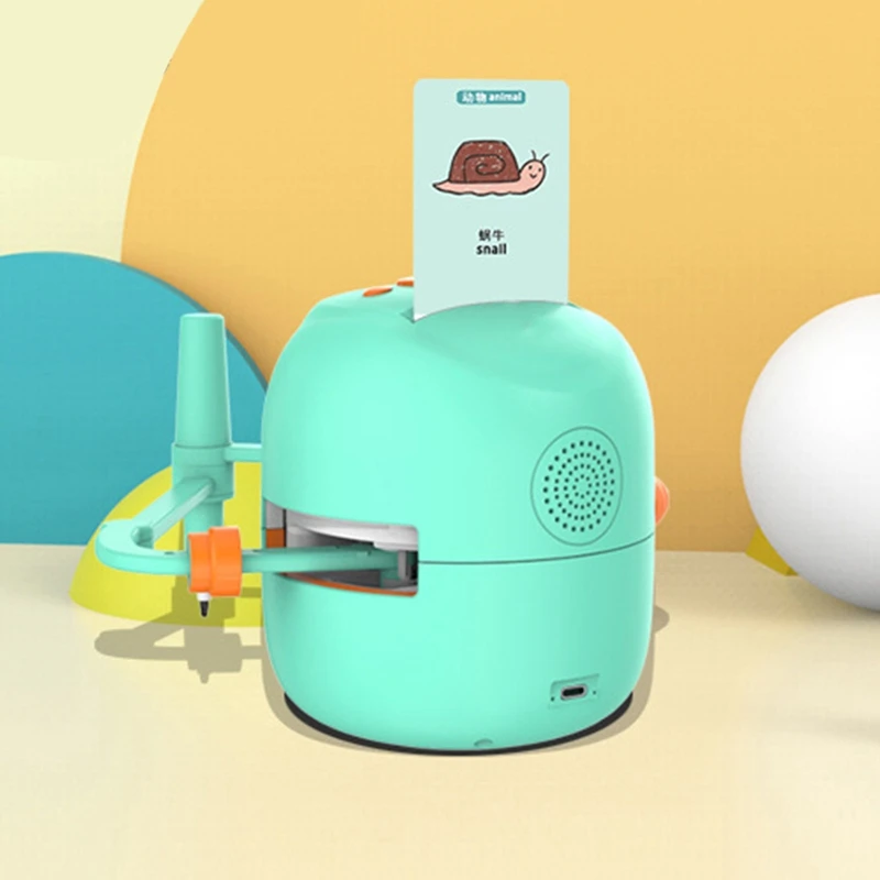 Interactive Educational Drawing Robot Learning Toy With 100 Cards Early Educational Toys For Girl And Boy 2