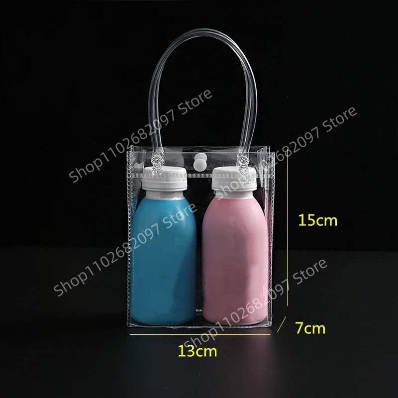 10/20pcs 지우기 토트 방수 가방 재사용 가능한 PVC 지우기 쇼핑 가방 숄더 핸드백 환경 친화적 인 여행 저장 가방 신발 가방